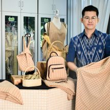นักวิจัยมทร.ธัญบุรี พัฒนาผลิตภัณฑ์สิ่งทอ ผ้าขาวม้าจากฟางข้าว