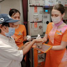 ไทยสมายล์ เพิ่มมาตรการดูแลผู้โดยสาร ป้องกันไวรัส COVID-19 ในทุกเที่ยวบิน