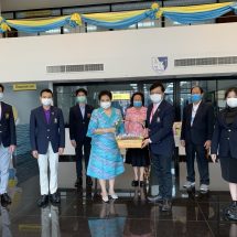 ว.สาธารณสุข จุฬาฯ มอบแอลกอฮอล์เจลให้แก่มูลนิธิช่วยคนปัญญาอ่อนแห่งประเทศไทยฯ