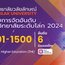 ม.วลัยลักษณ์ขยับขึ้นอันดับ 1201-1500 ของโลก World University Rankings 2024