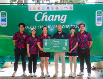 ม.รังสิต คว้ารางวัลชนะเลิศ Division 2 การแข่งขัน Chang Golf U-Championship 2024