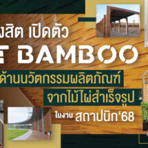 ม.รังสิต เปิดตัว RT Bamboo ผู้นำด้านนวัตกรรมผลิตภัณฑ์จากไม้ไผ่สำเร็จรูป ในงาน สถาปนิก‘68