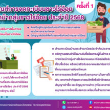 จดทะเบียนชาวไร่อ้อย รับสิทธิประโยชน์ กับ สอน. ถึงวันที่ 31 พ.ค. นี้