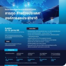 ม.รังสิต จัดการแข่งขันตอบปัญหาวิชาการด้านการทูต การต่างประเทศ และองค์การสหประชาชาติ 2025