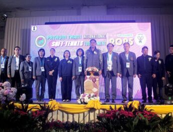 “บิ๊กแจ๊ส” เปิดการแข่งขัน ” Phatum Thani International Soft Tennis Tournament 2025″ 9 ชาติร่วมดวล