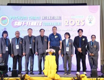 นักหวดซอฟท์เทนนิสจากไชนีสไทเปโชว์พลังสุดยอดกวาดเพิ่มสองแชมป์ทีมชาย-ทีมหญิงรวมคว้า 6 แชมป์จาก 7 รายการในการแข่งขัน ” Phatum Thani International Soft Tennis Tournament 2025″ วันสุดท้าย ส่วนทีมซอฟท์เทนนิสไทย ชาย-หญิงไทยได้ 2 เหรียญเงิน