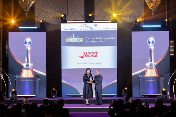 SAPPE สะท้อนความเป็นเลิศ คว้ารางวัล TMA Excellence Awards 2025 ต่อเนื่อง 3 ปีซ้อนตอกย้ำองค์กรแห่งนวัตกรรมและการเติบโตอย่างยั่งยืน
