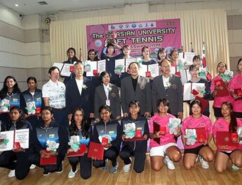 ทีมนักหวดซอฟท์เทนนิสมหาลัยจากไชนีสไทเป”กวาดเรียบทุกแชมป์”วันสุดท้ายทิ้งทวนอีกสองแชมป์ทีมหญิงและทีมชายปิดฉากการแข่งขันซอฟท์เทนนิสนานาชาติ “The 2nd Asian University Soft Tennis Championships 2026”