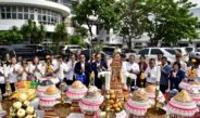 สนท. จัดพิธีบวงสรวงองค์พระสยามเทวาธิราช เสริมความเป็นสิริมงคลแก่องค์กรและสมาชิก
