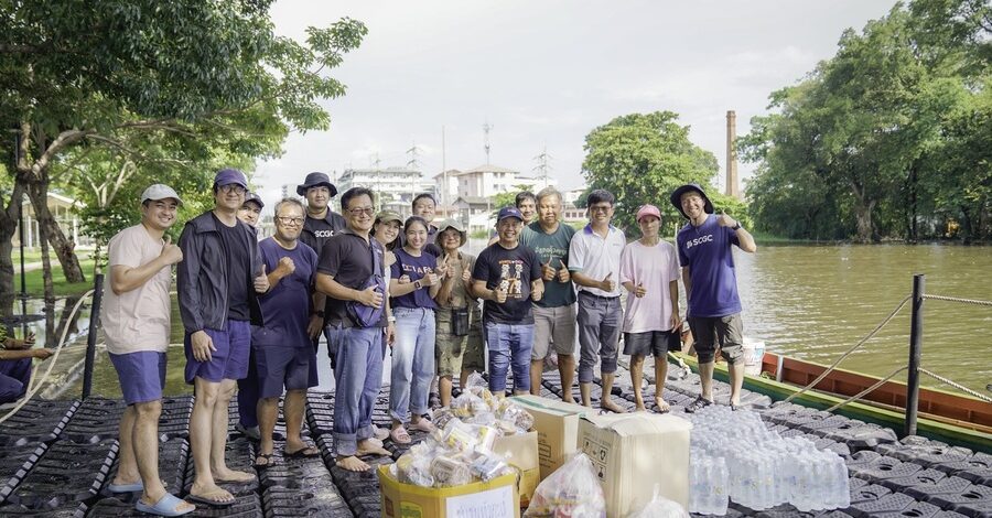 สจล. ร่วมกับ เอสซีจี เคมิคอลส์ นำนวัตกรรม “ทุ่นลอยน้ำคุณภาพสูง” ประยุกต์เป็นแพกู้ภัย เพื่อให้ความช่วยเหลือและเข้าถึงผู้ประสบอุทกภัยชุมชนริมคลองประเวศบุรีรมย์