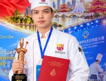นักศึกษาโปรเชฟ มวล. คว้ารางวัล Bronze Award แข่งทักษะอาหารนานาชาติ ที่ประเทศจีน
